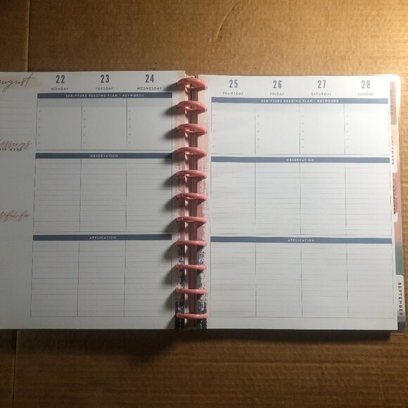 Happy Planner BIG 18 month Faith Planner July 2021-December 2022 - Picture 10 of 15